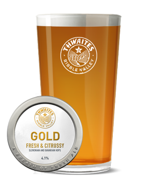 Thwaite beer Gold